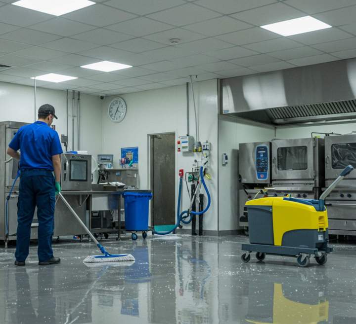 Nettoyage complet de cuisines professionnelles (restaurants...)